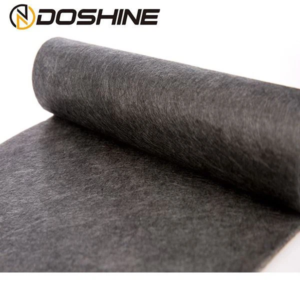 Chopped carbon fiber wet felt